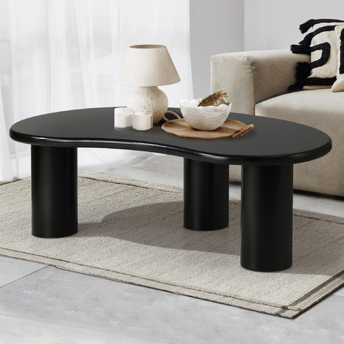 Irregular shaped wood coffee table sales